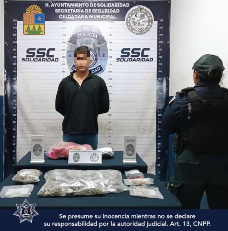 Cae en Playa del Carmen un presunto narcomenudista