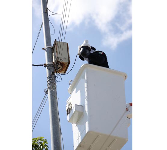 Aseguran cámaras de videovigilancia irregulares en la Supermanzana 248