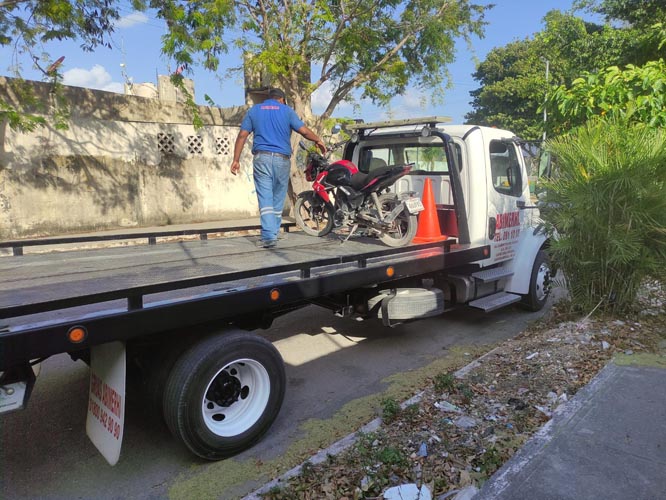 Recuperan motocicleta con reporte de robo