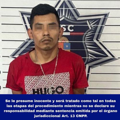 Policías lo descubren en plena transacción, llevaba marihuana, “piedra”, cocaína y una pistola cargada