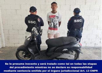 Detenido en Cozumel conducía moto robada