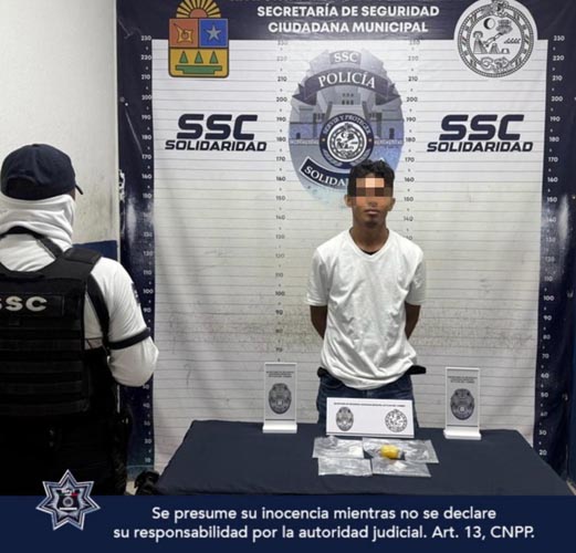 Joven aprehendido con dosis de cocaína y piedra