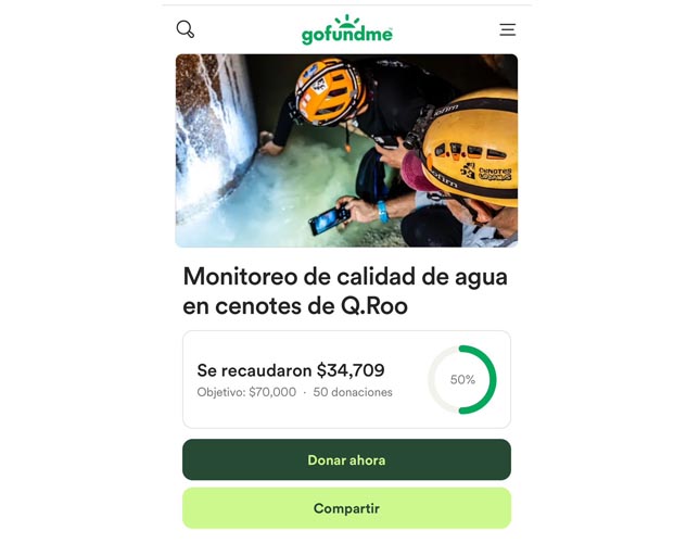 Buscan fondos a través de GoFundMe para estudios sobre la calidad del agua en la Riviera Maya