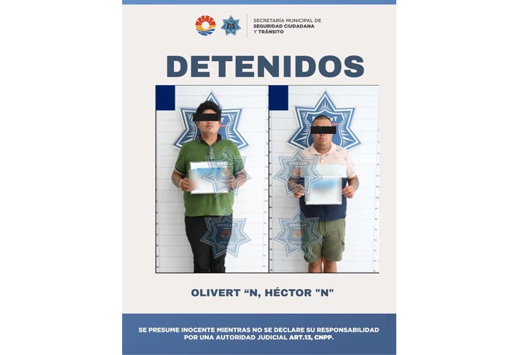 Detenidos por extorsión dos falsos agentes ministeriales
