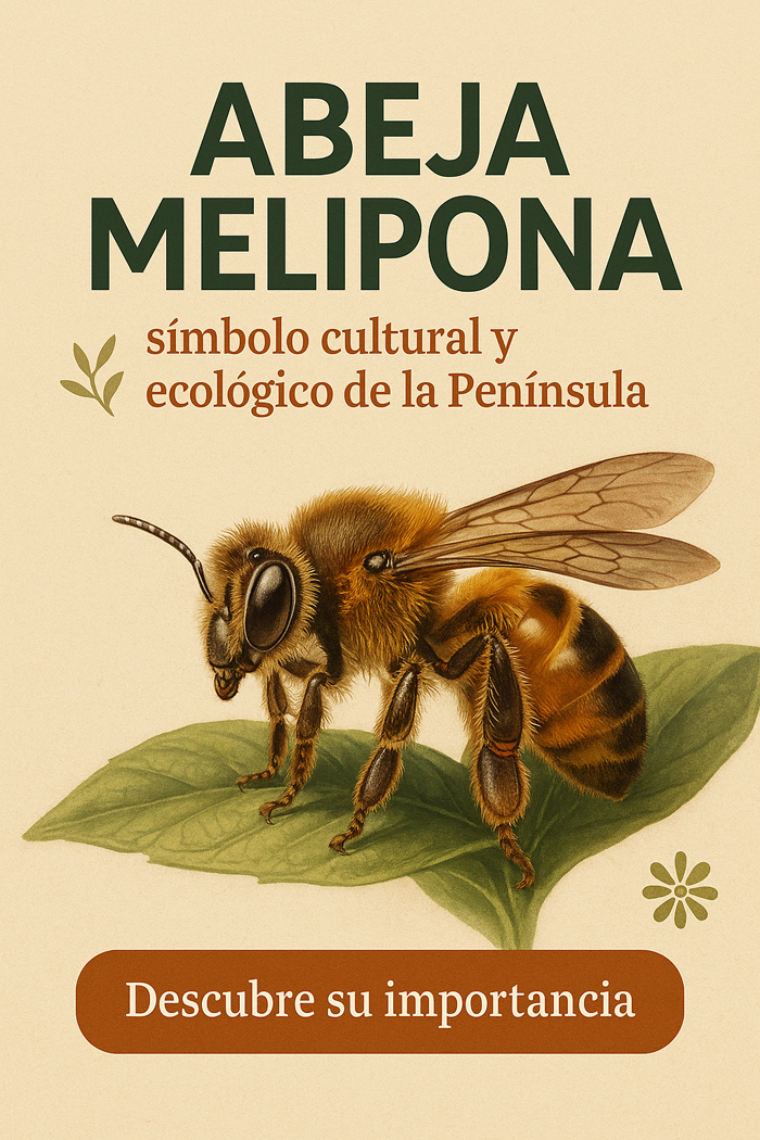Abeja melipona: símbolo cultural y ecológico de la Península
