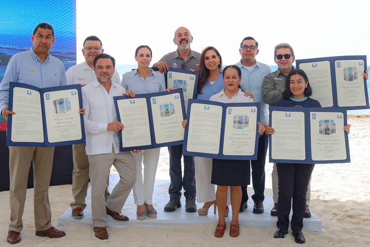 Cancún refrenda liderazgo en América con 49 playas certificadas Blue Flag