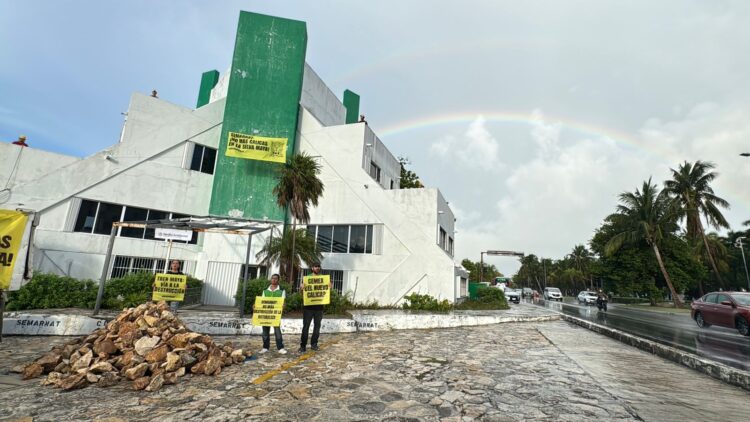 Grenpeace exige a Semarnat cese explotación de bancos de material pétreo
