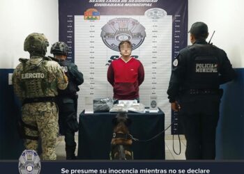 Detienen a hombre con droga en filtro carretero