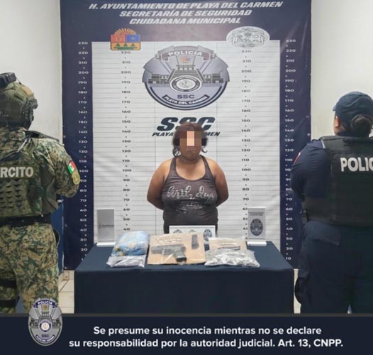 Detienen a Jessica por narcomenudeo