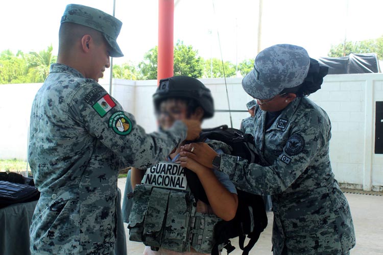 Guardia Nacional realiza actividades recreativas con niños