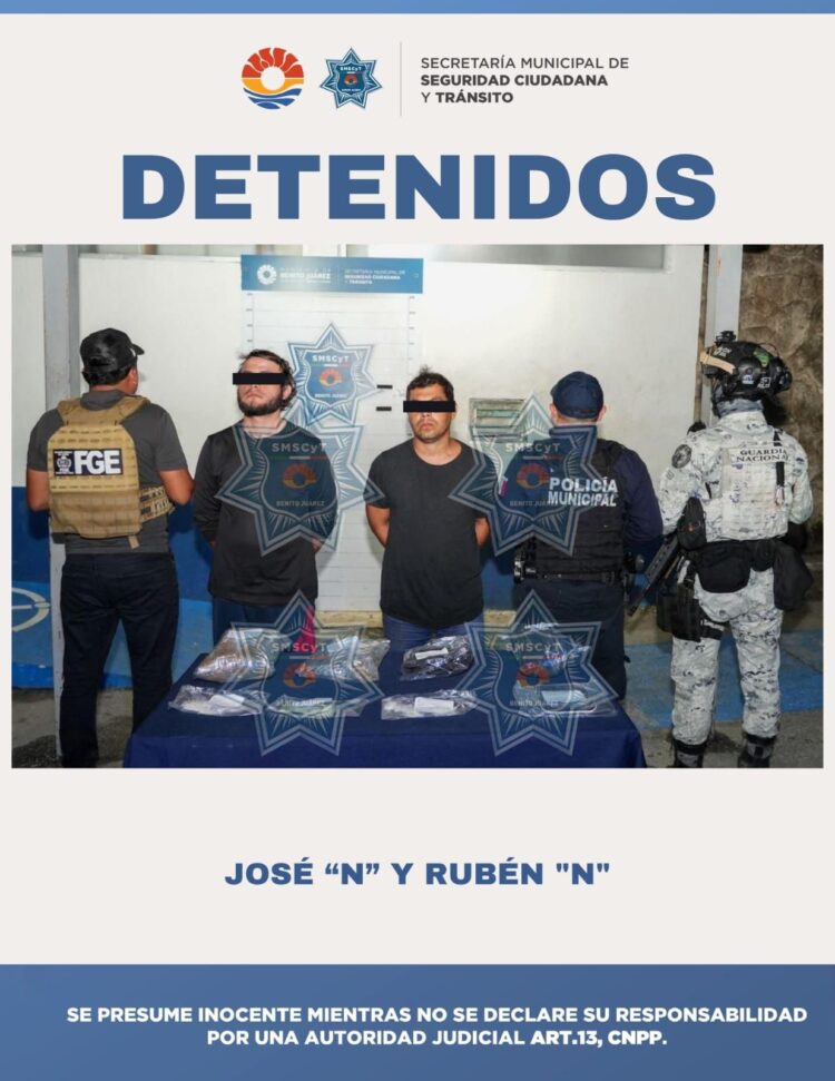 Caen en Cancún con más de 250 dosis de droga listas para venta