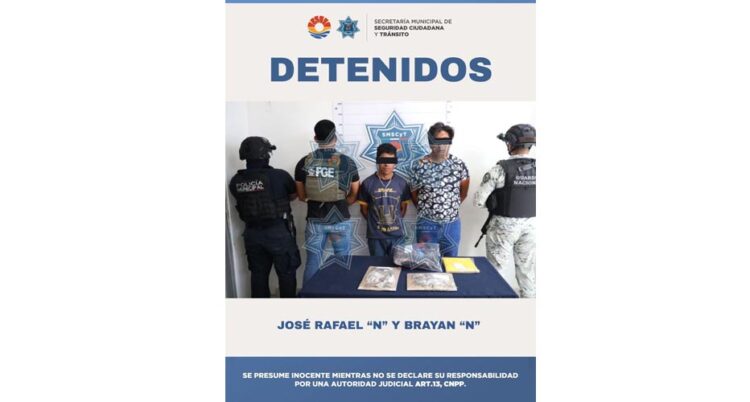 Cae en la SM 63 par de narcomenudistas