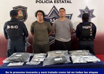 Capturan a dos presuntos narcomenudistas en Cancún