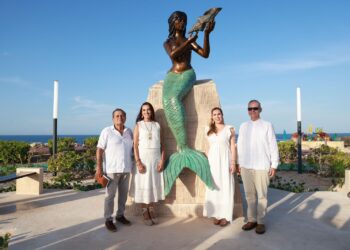 Escultura monumental honra la fuerza y tradición de la mujer isleña
