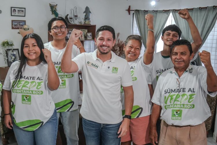 Crecimiento histórico del Verde en Q.Roo, confirma Renán Sánchez