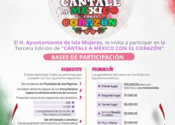 Convocan en Isla Mujeres al concurso Cántale a México