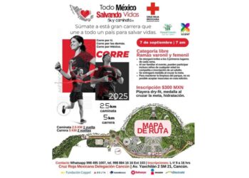 Cancún se alista para la carrera “Todo México salvando vidas”