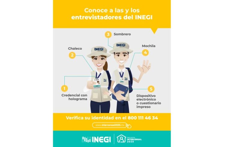 INEGI levanta encuesta intercensal 2025 en Quintana Roo
