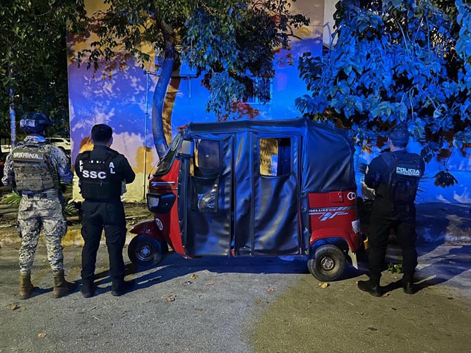 Recuperan dos mototaxis con reporte de robo en Cancún tras operativo coordinado