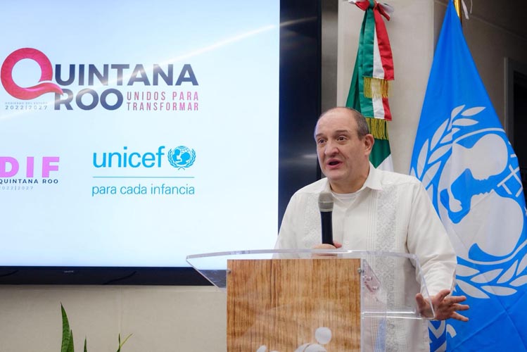 Quintana Roo refuerza políticas a favor de la infancia con convenio con UNICEF