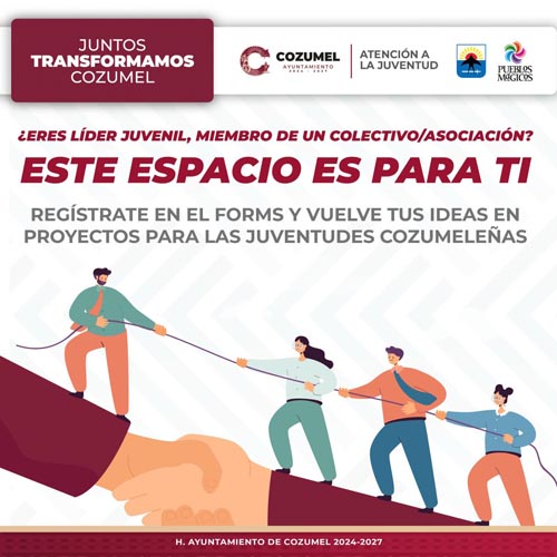 Jóvenes cozumeleños pueden registrar sus proyectos en convocatoria municipal
