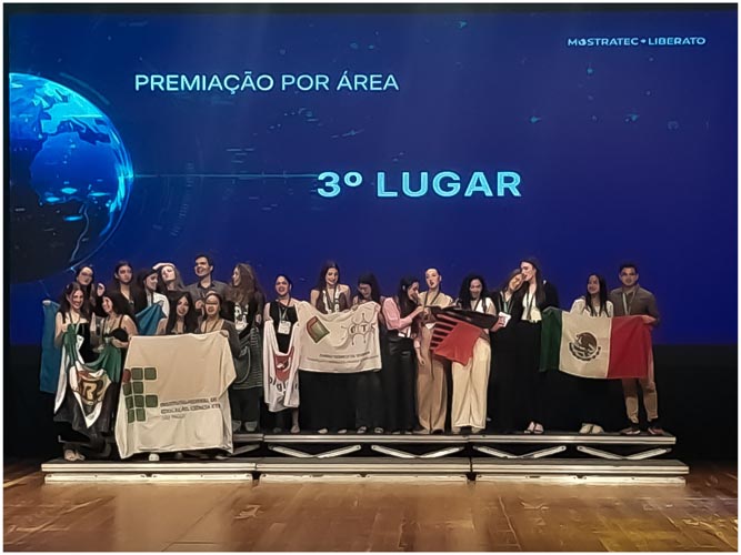 Jóvenes yucatecas destacan en Mostratec Brasil 2025