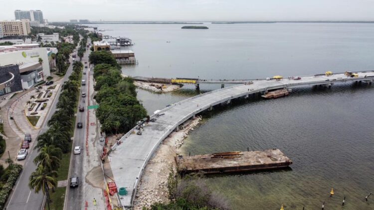 Puente Nichupté estará listo en un mes