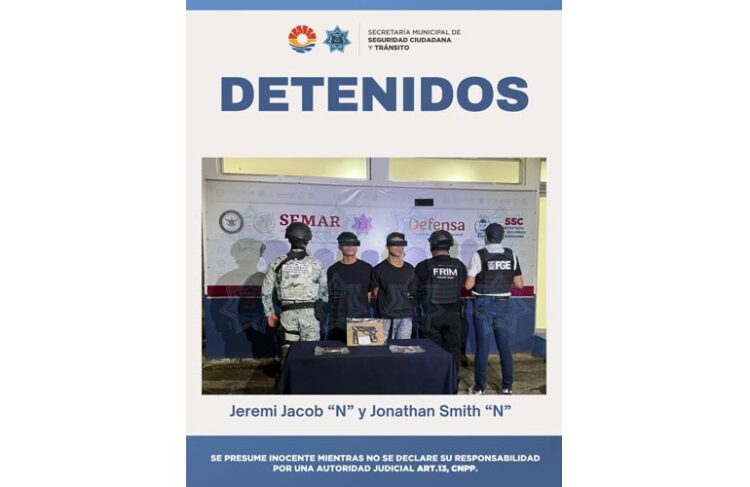 En rápida reacción, dos sujetos detenidos tras un asalto con pistola