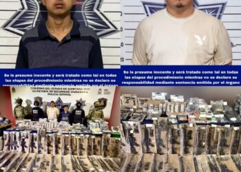 Caen dos presuntos operadores del CJNG con un arsenal digno de guerra en Cancún