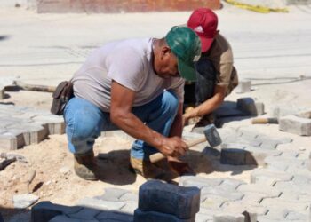 Avanza la renovación urbana en el Centro de Isla Mujeres