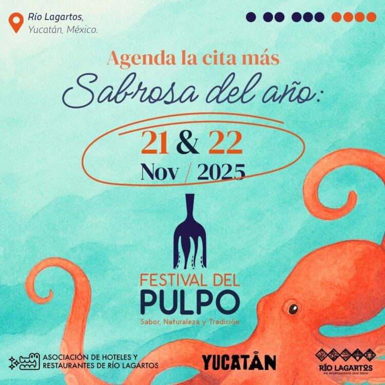 Río Lagartos presenta la cuarta edición del Festival del Pulpo