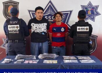 Aprehenden a dos individuos con cerca de 200 dosis de drogas