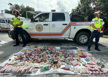 Confiscan pirotecnia ilegal en Playa del Carmen durante operativo navideño