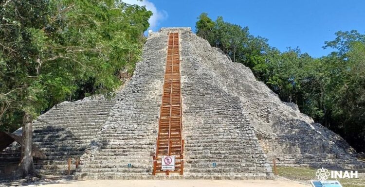 Reinauguran escalinata de Nohoch Mul y reabren el ascenso en Cobá
