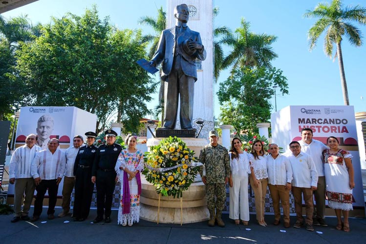 Mara Lezama honra el legado de Felipe Carrillo Puerto