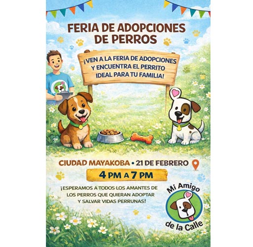 Convocan a feria de adopción animal en Ciudad Mayakoba