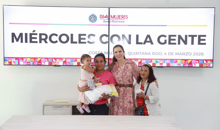 Atenea Gómez mantiene gobierno cercano en Isla Mujeres