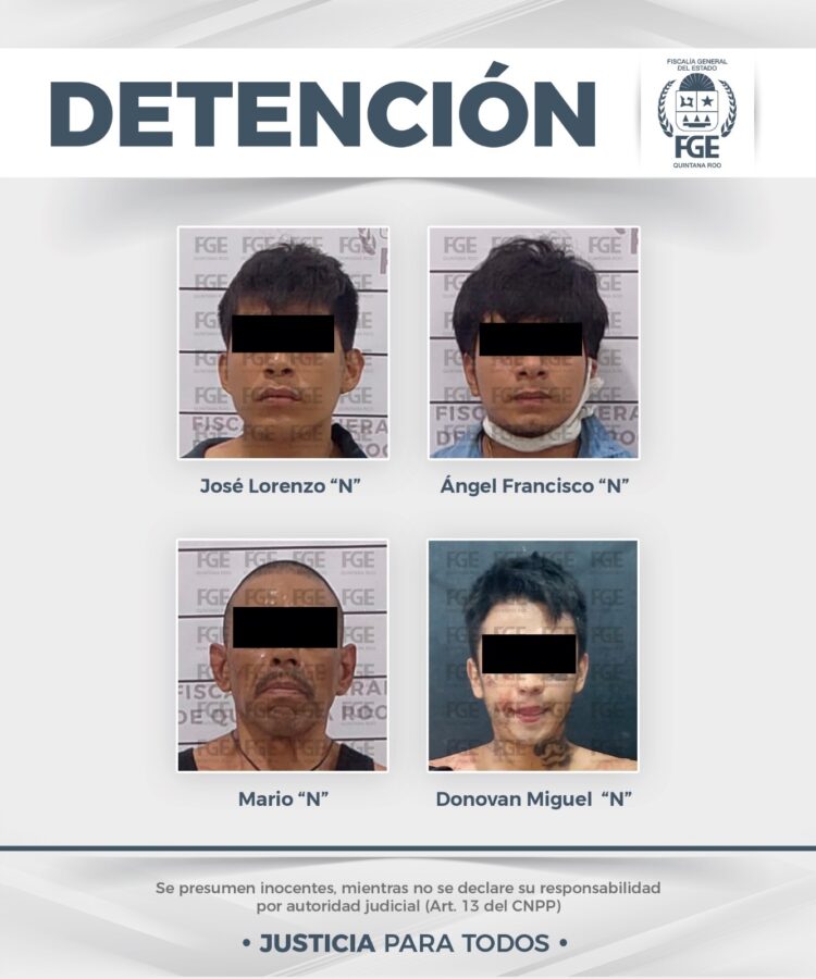 Caen cuatro presuntos integrantes del CJNG tras operativo en Tulum