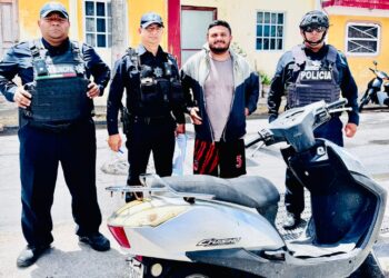 Motocicleta robada en Isla Mujeres es recuperada tras monitoreo del C2
