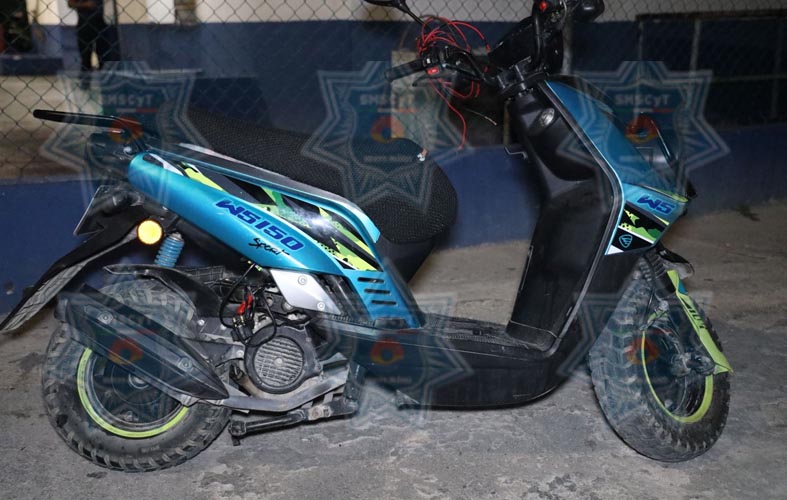 Detienen a joven tras conducir moto con reporte de robo en la SM 260