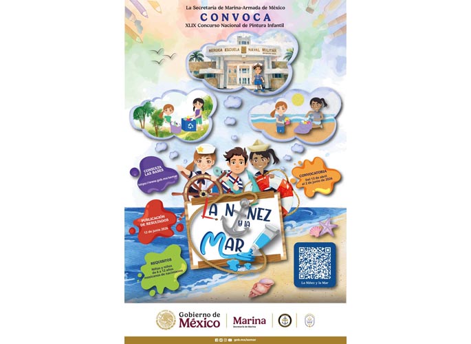 Marina lanza concurso nacional de pintura para niñas y niños