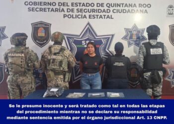 Detienen a mujer con 60 dosis de presunta marihuana en Holbox