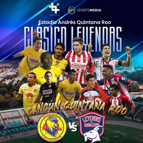 Leyendas de América y Chivas jugarán en Cancún