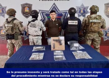 Capturan a hombre armado con más de 100 dosis de droga en Cancún