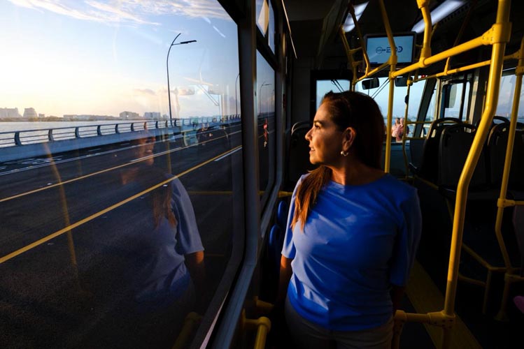 Cancún pone a prueba transporte inteligente conectado al Puente Nichupté