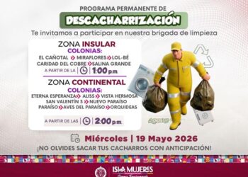 Refuerzan salud pública en Isla Mujeres con nuevas jornadas de descacharrización