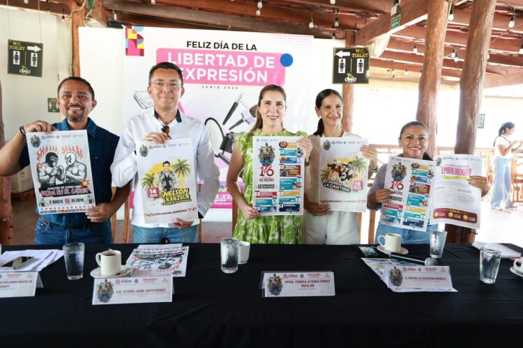 Presentan cartelera del 176 Aniversario de Isla Mujeres