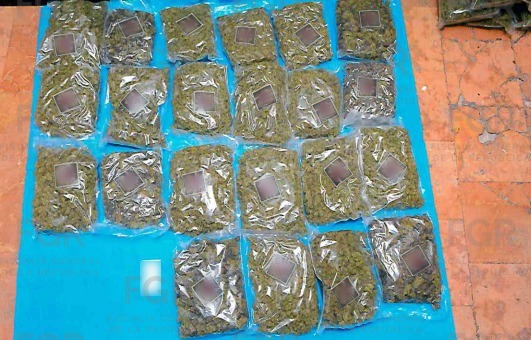 Dictan 10 años de prisión a sujeto que llevaba cerca de 20 kilos de droga