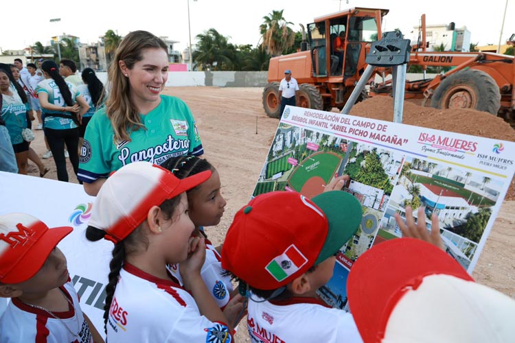 Arranca renovación del Campo Infantil “Ariel Picho Magaña” en Isla Mujeres