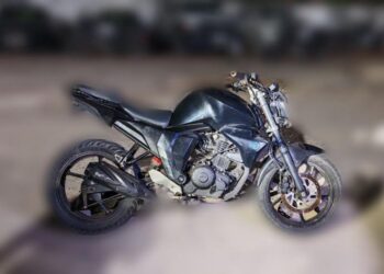 Motociclista temerario circulaba con moto robada